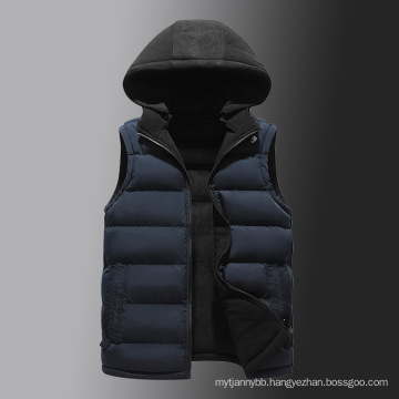 New Design Fashion Zipper Winter Sleeveless Jacket Down Waterproof Puffer Men's Vests Jacket